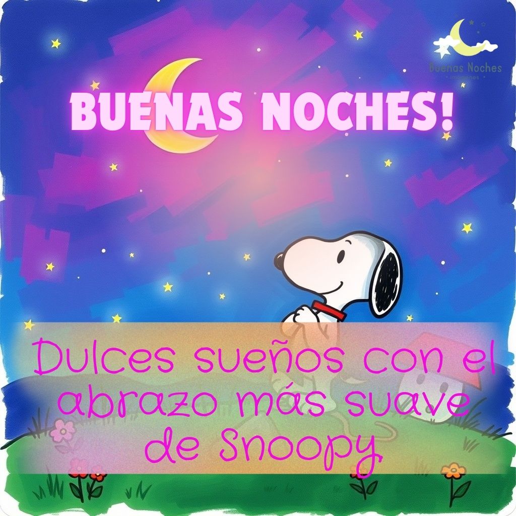 imagenes de buenas noches con snoopy 26