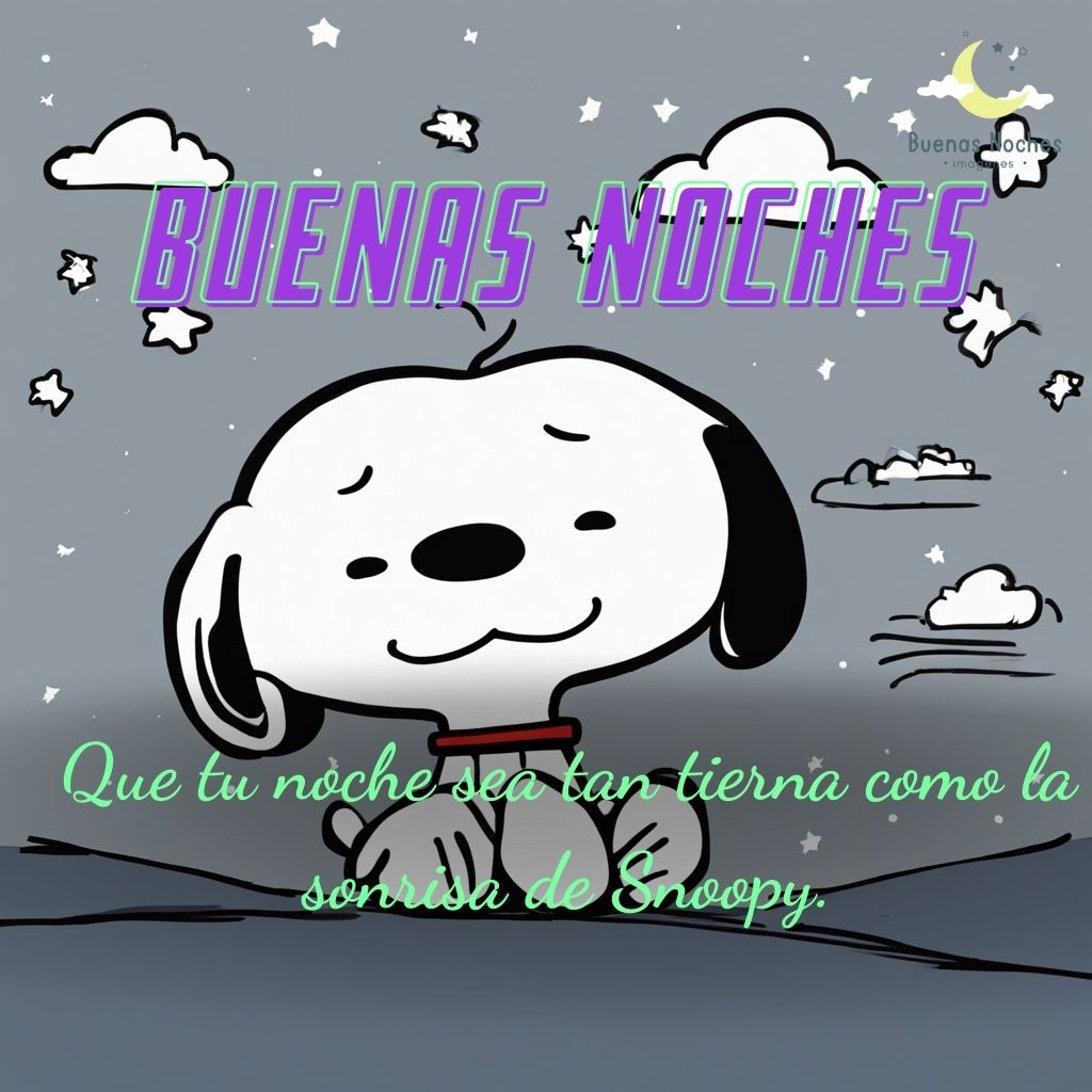 imagenes de buenas noches con snoopy 27