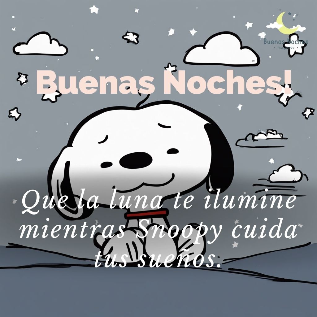 imagenes de buenas noches con snoopy 29