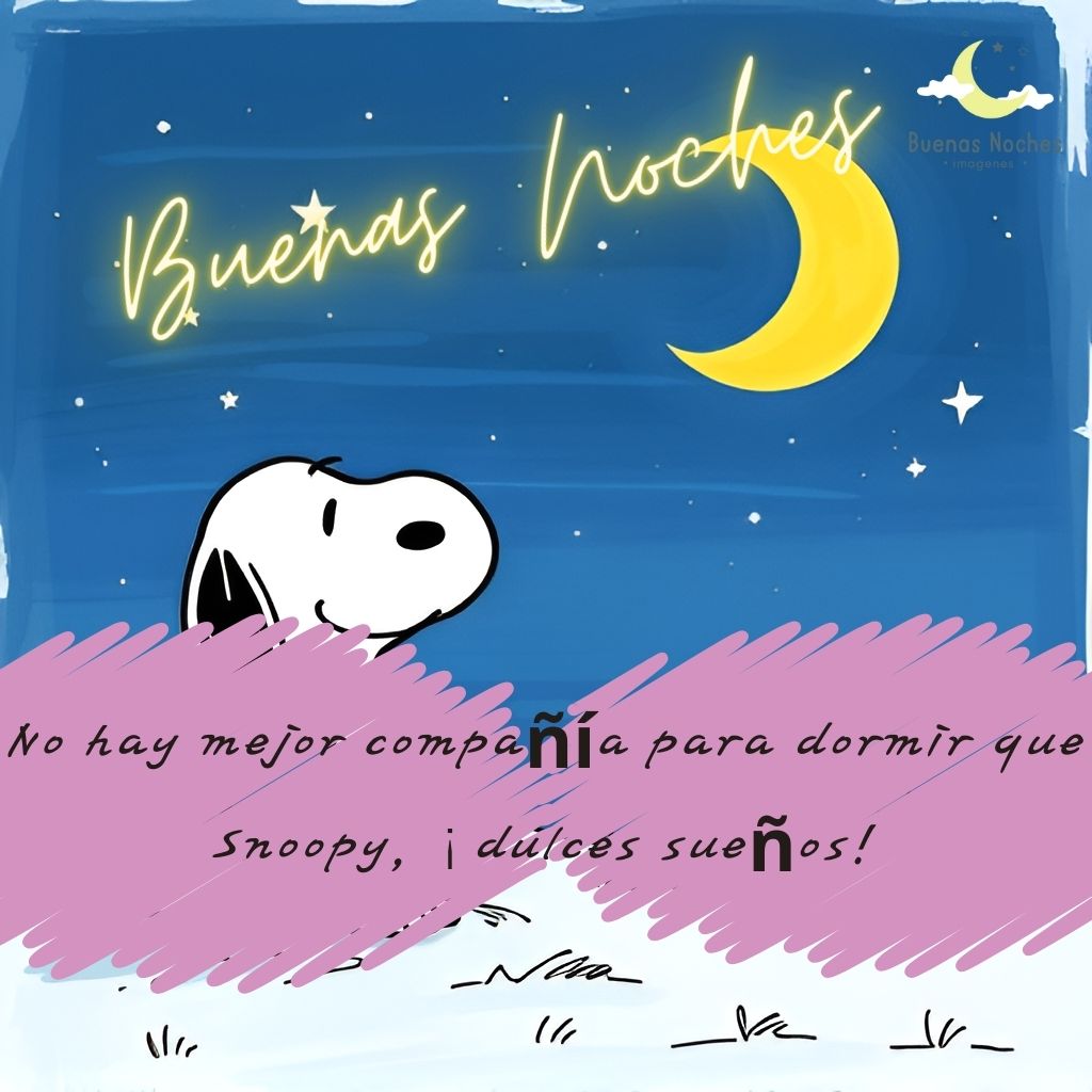 imagenes de buenas noches con snoopy 30