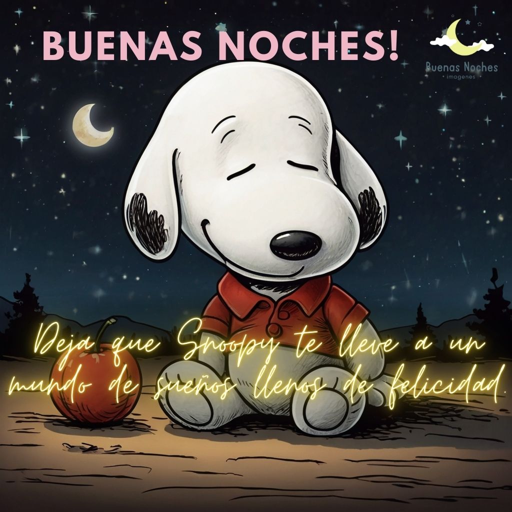 imagenes de buenas noches con snoopy 31