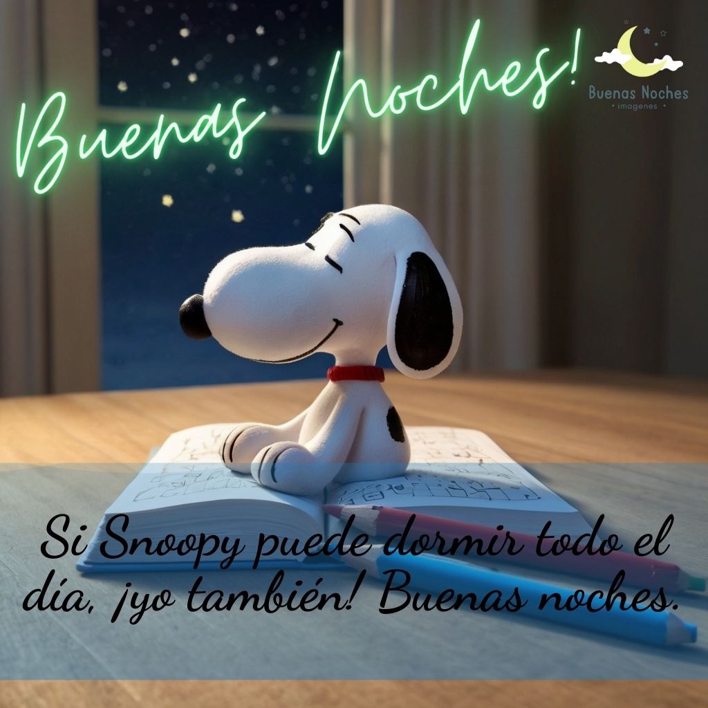 imagenes de buenas noches con snoopy 35