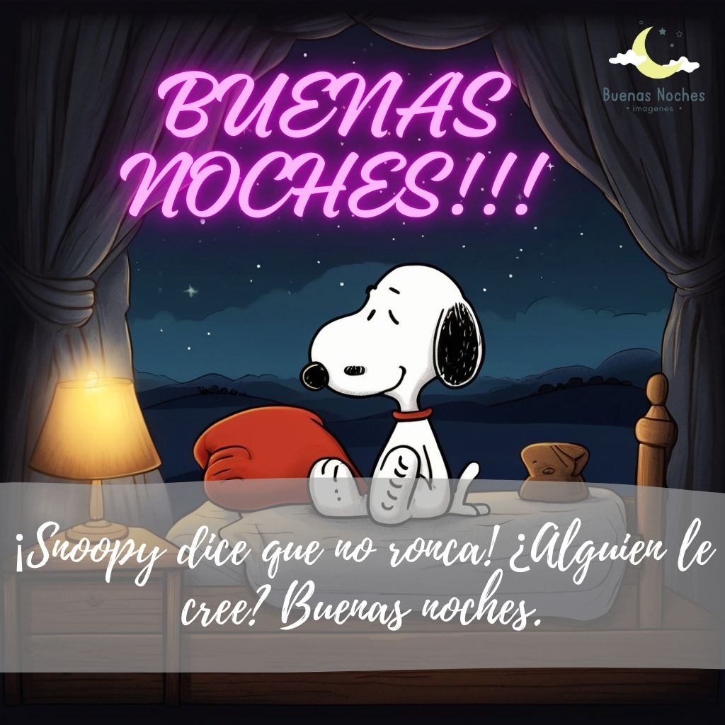 imagenes de buenas noches con snoopy 36