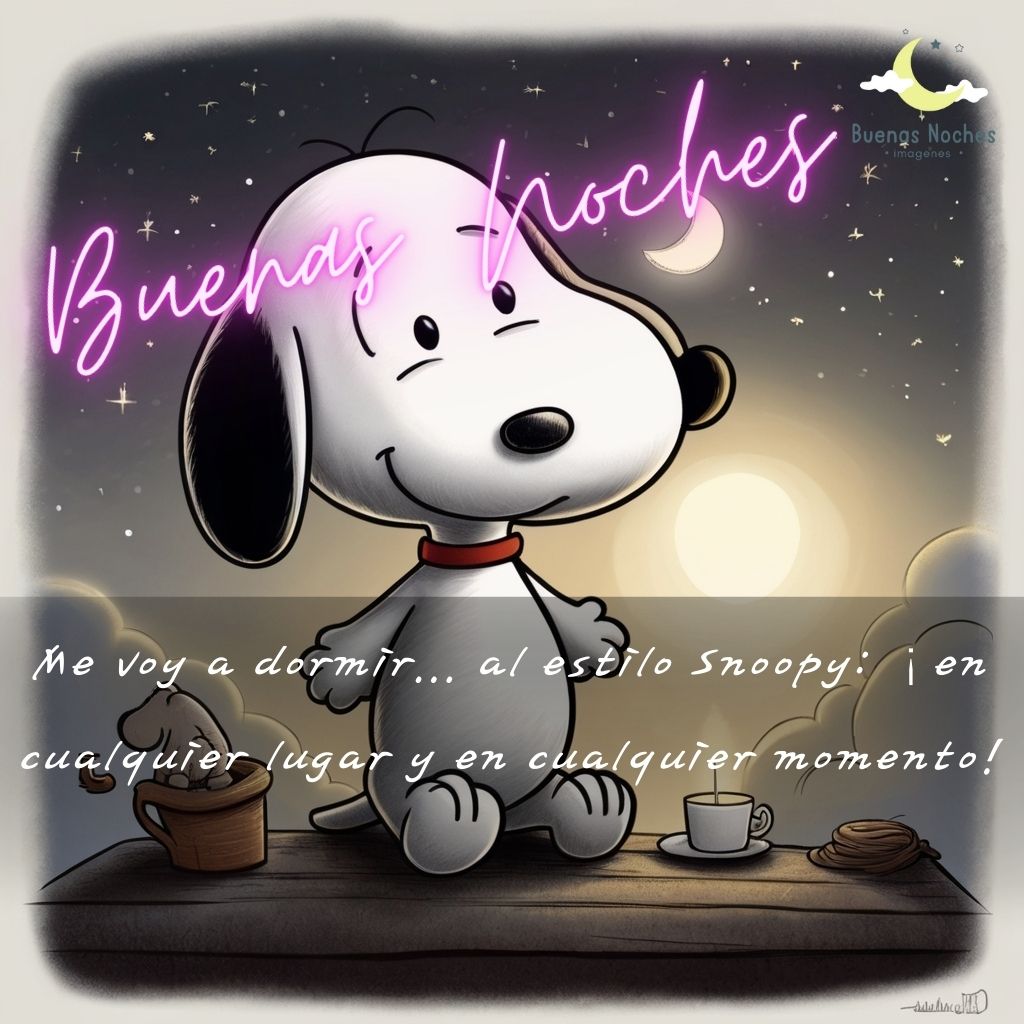 imagenes de buenas noches con snoopy 37