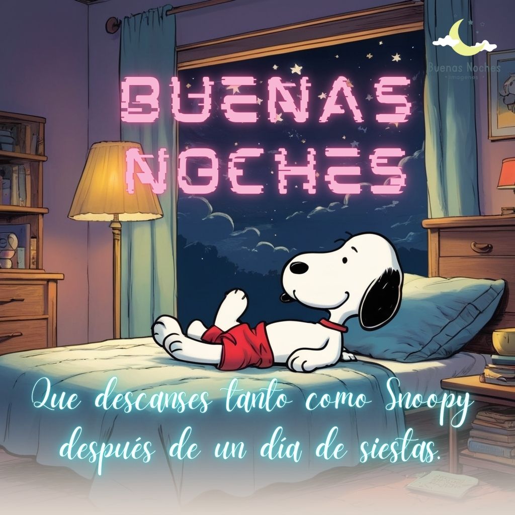 imagenes de buenas noches con snoopy 41