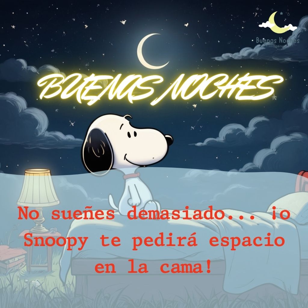 imagenes de buenas noches con snoopy 42