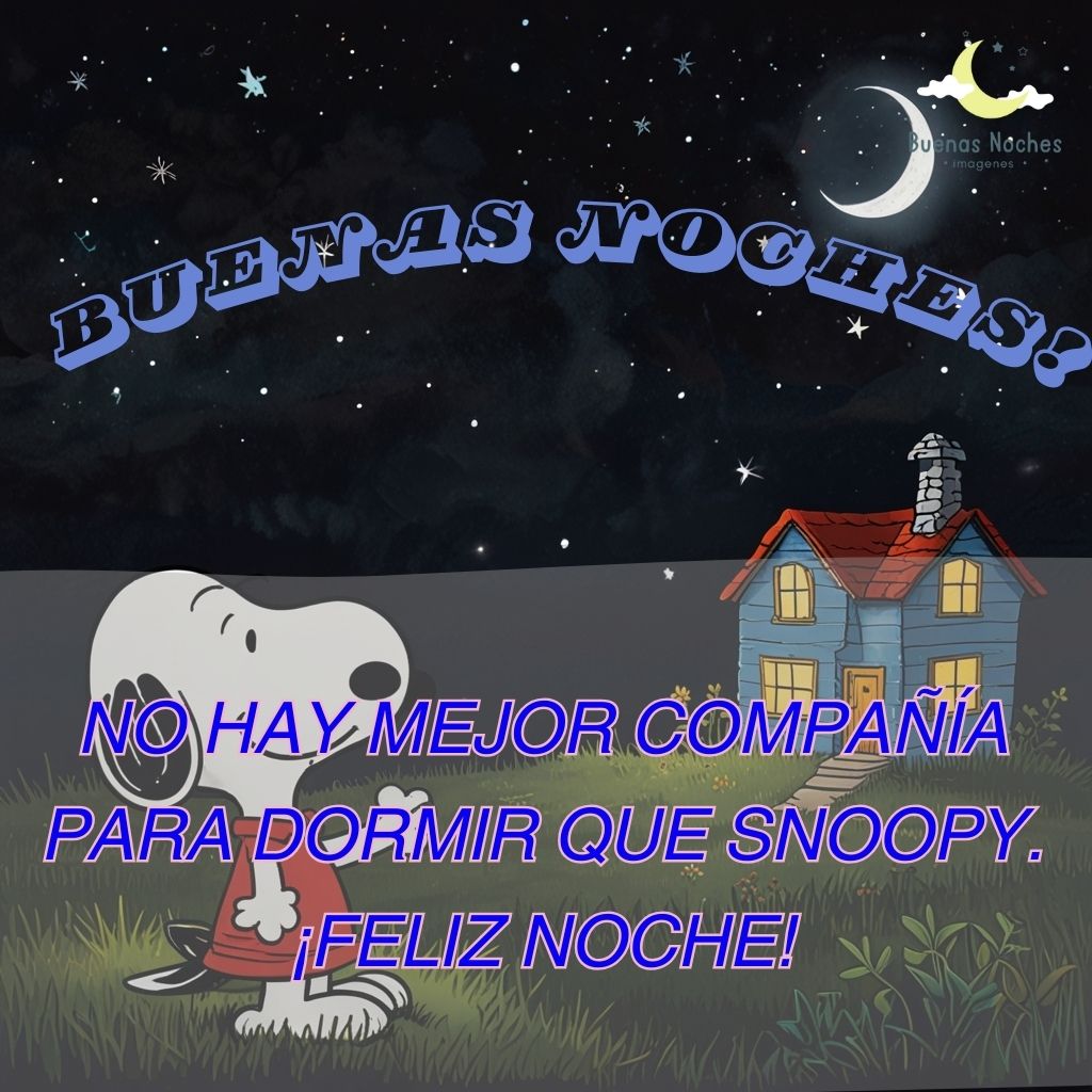 imagenes de buenas noches con snoopy 5