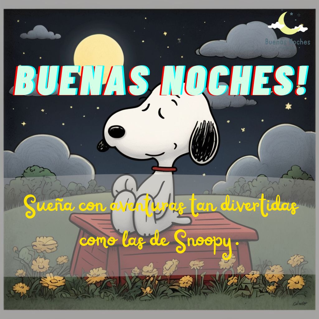 imagenes de buenas noches con snoopy 8