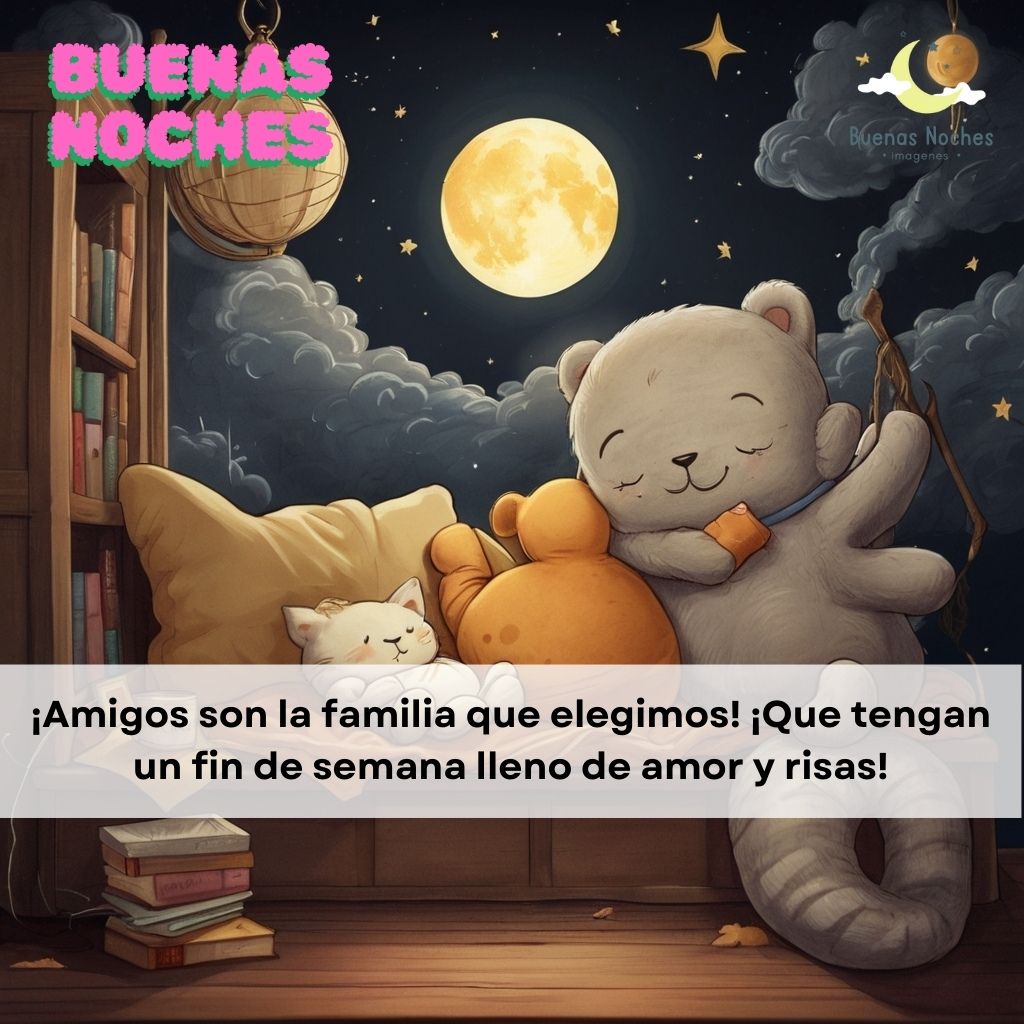 imagenes de buenas noches fin semana 27