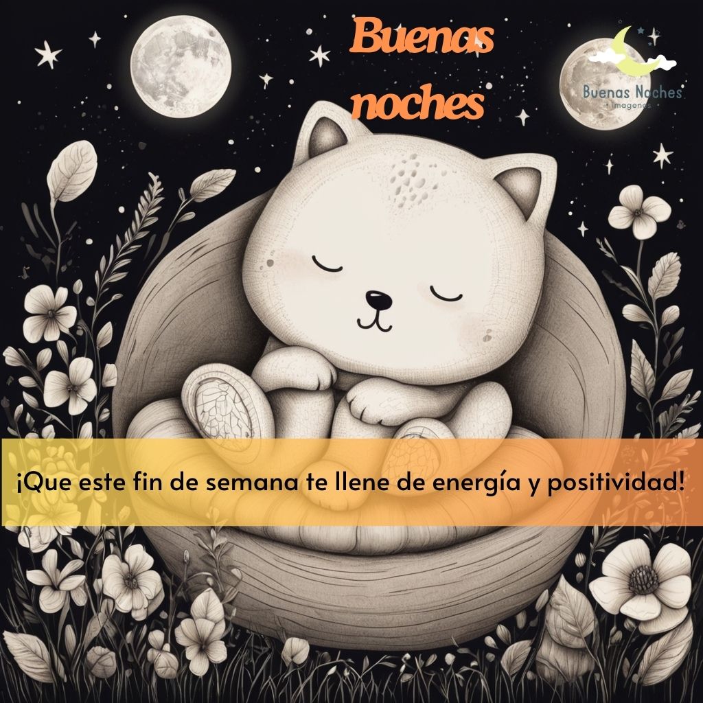 imagenes de buenas noches fin semana 9