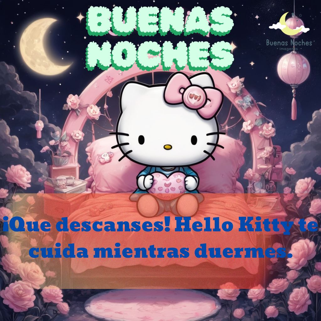 imagenes de buenas noches hello kitty 1