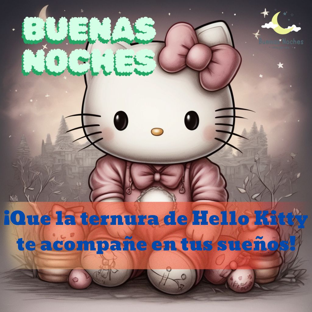 imagenes de buenas noches hello kitty 12