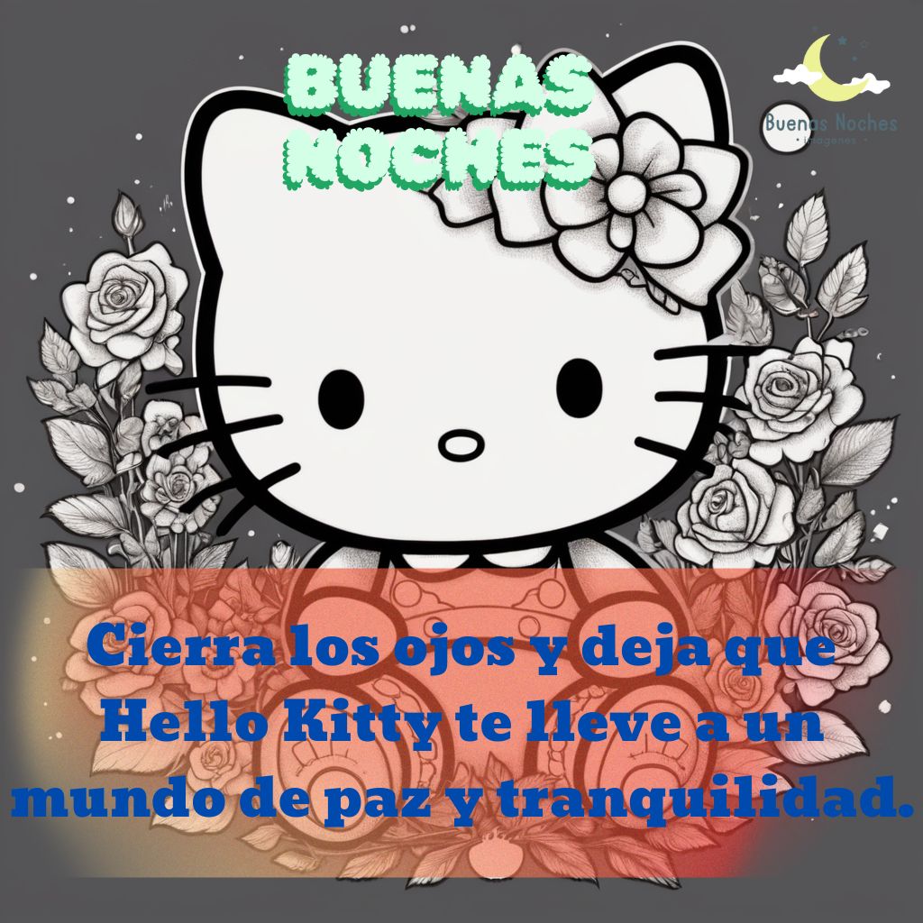 imagenes de buenas noches hello kitty 15