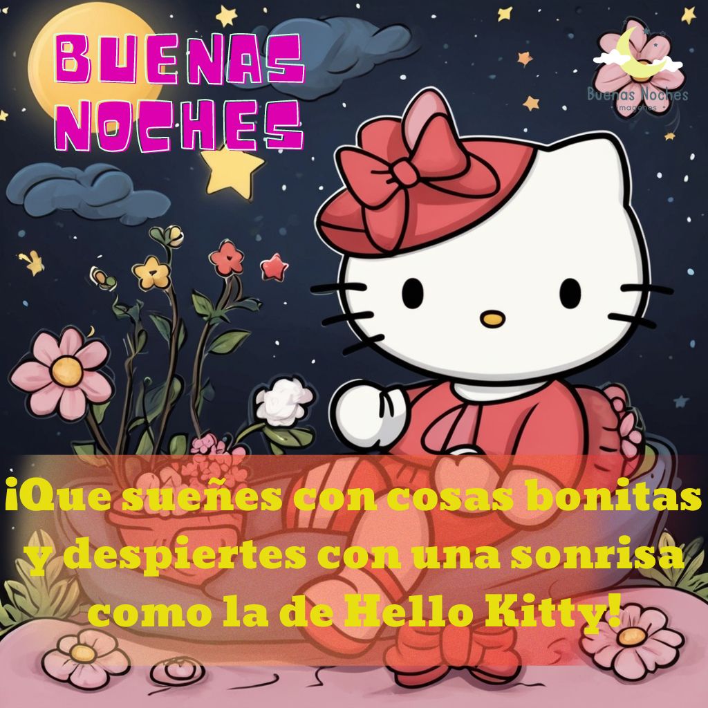 imagenes de buenas noches hello kitty 16