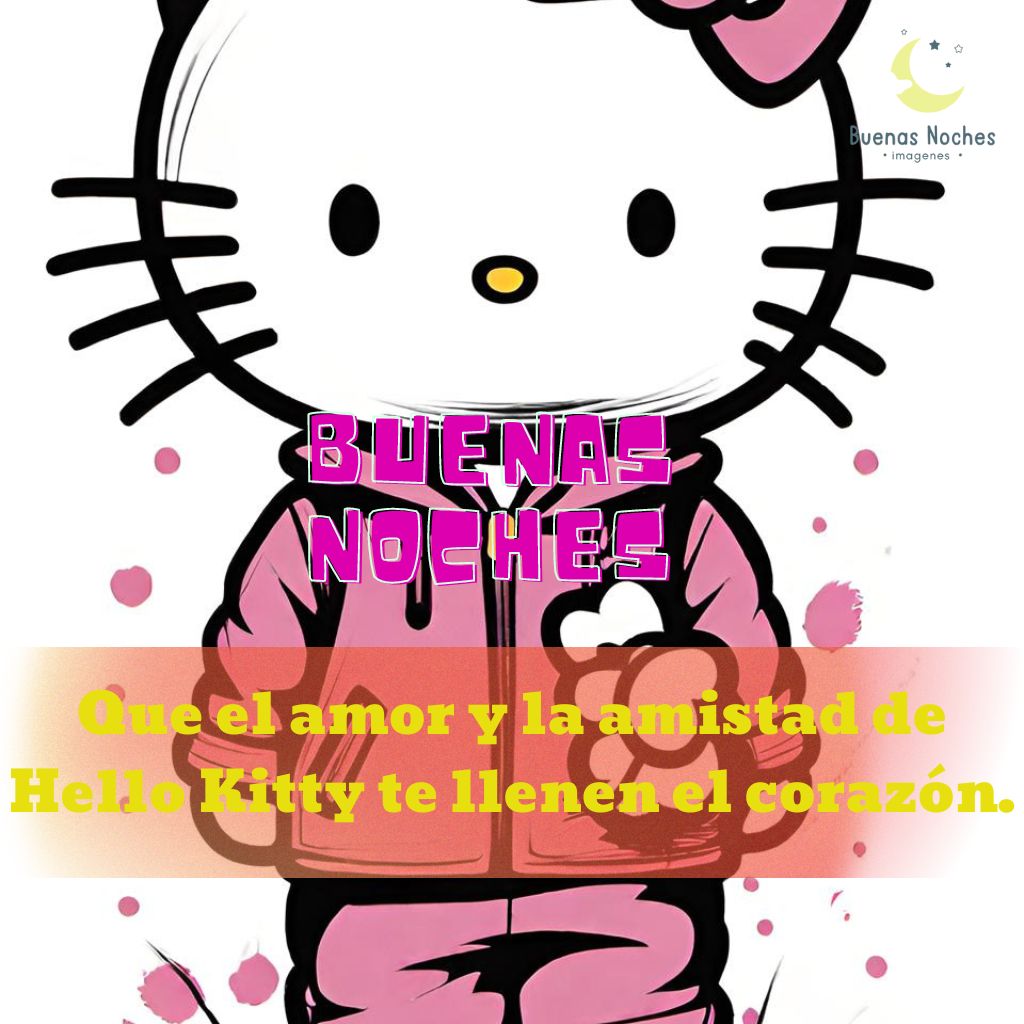 imagenes de buenas noches hello kitty 17