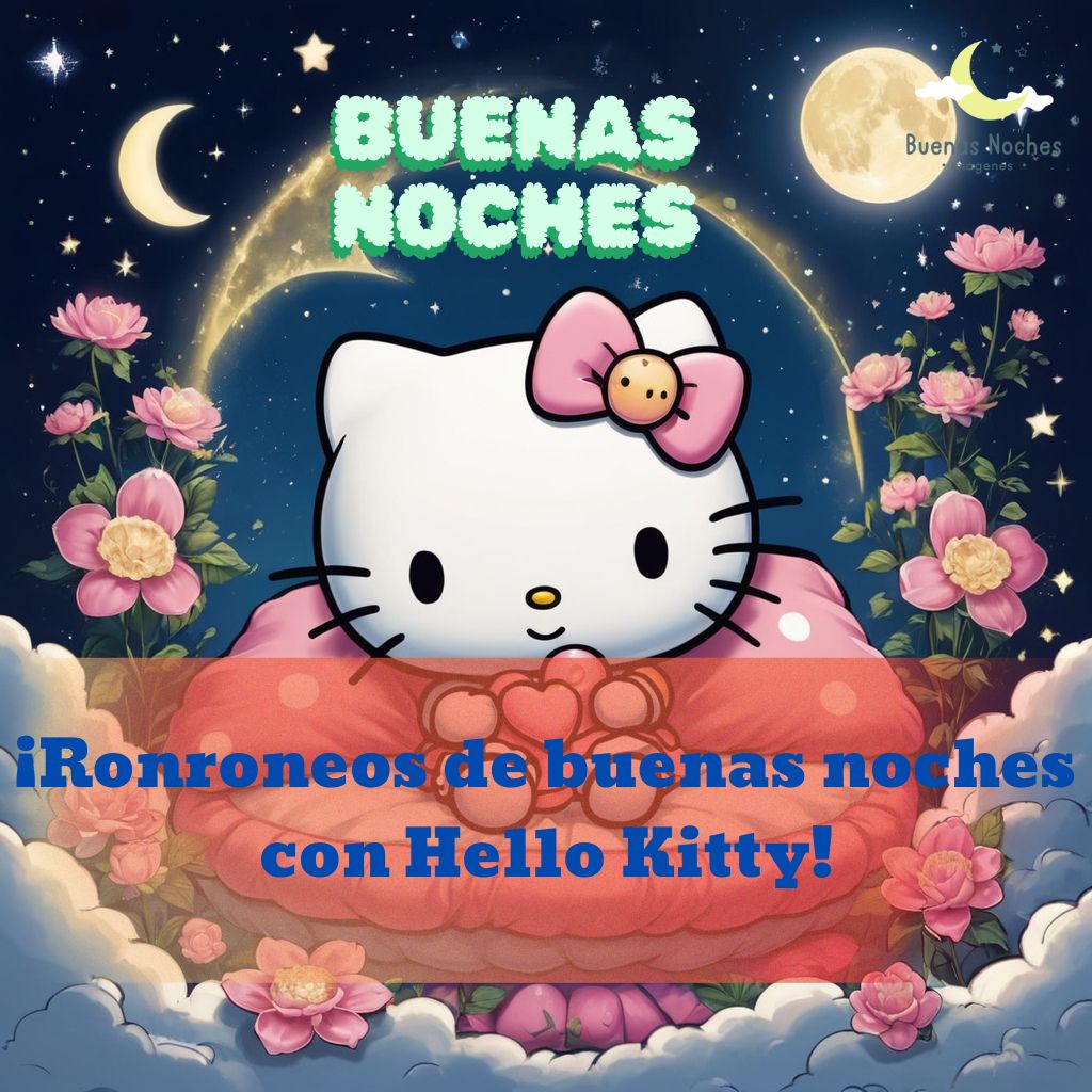 imagenes de buenas noches hello kitty 2