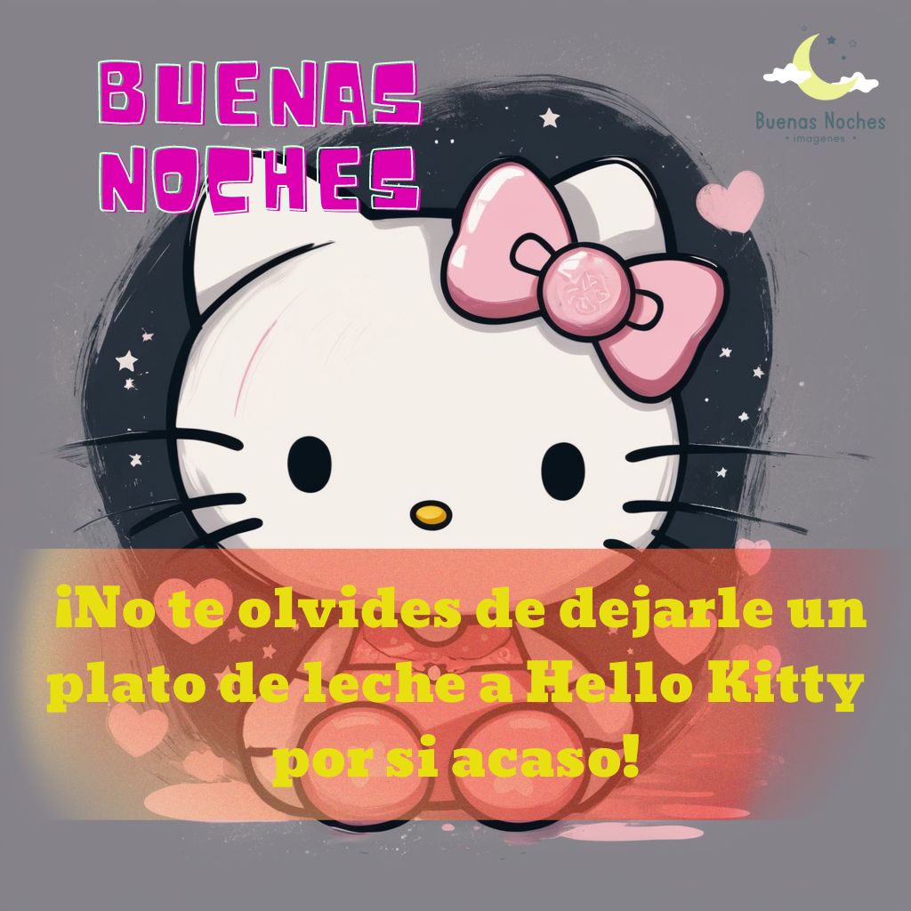 imagenes de buenas noches hello kitty 27