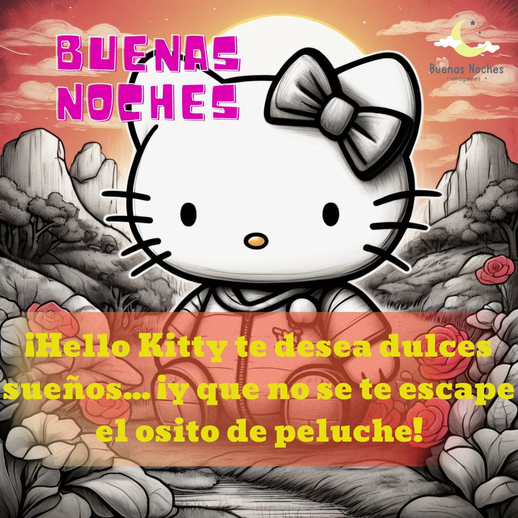 imagenes de buenas noches hello kitty 28