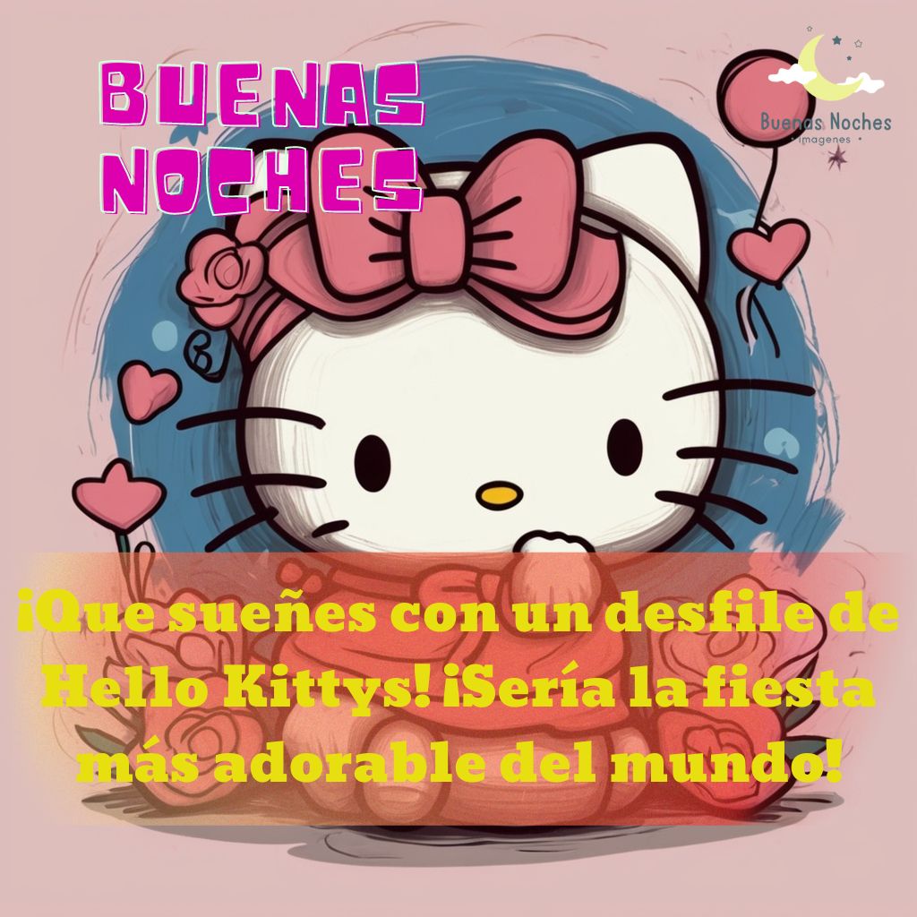 imagenes de buenas noches hello kitty 29