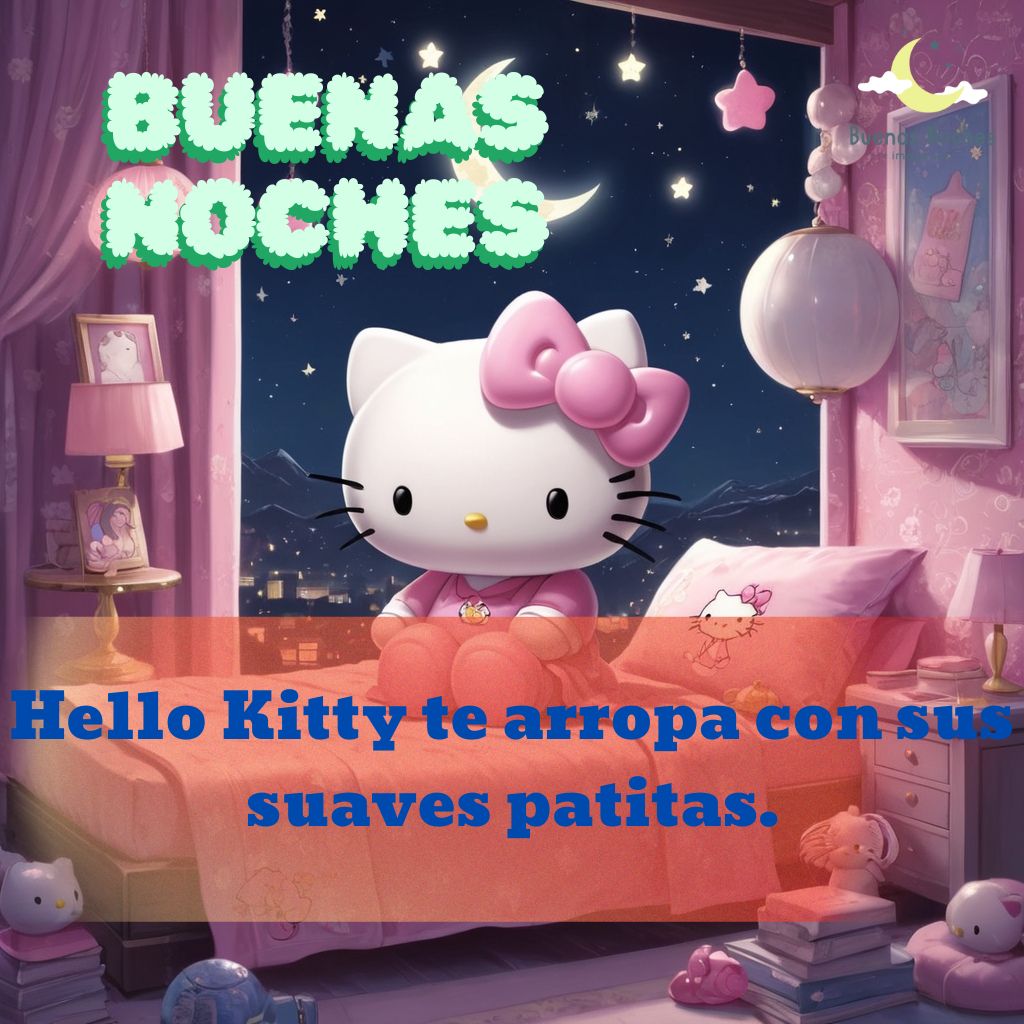 imagenes de buenas noches hello kitty 3