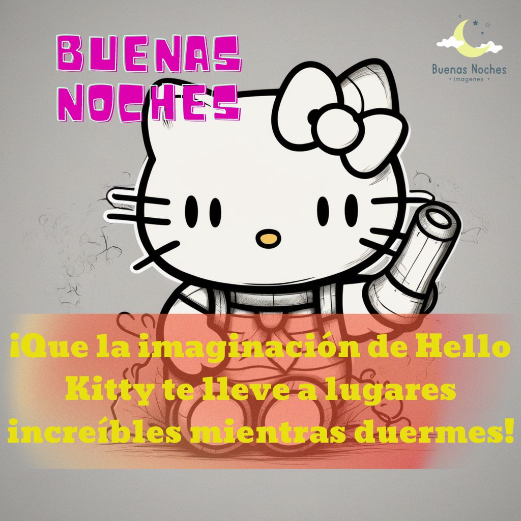 imagenes de buenas noches hello kitty 37