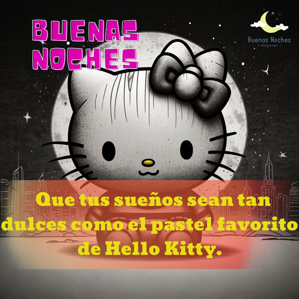 imagenes de buenas noches hello kitty 38