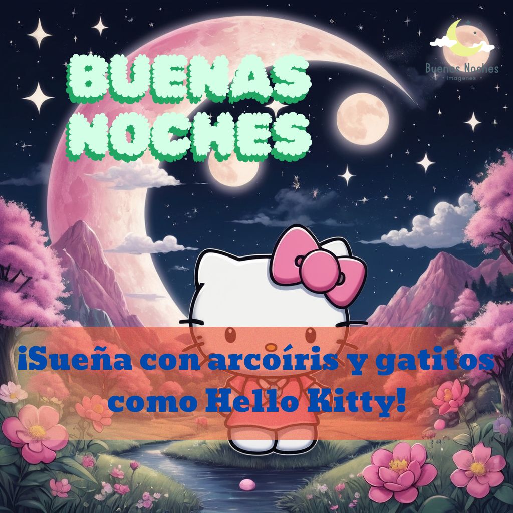 imagenes de buenas noches hello kitty 4