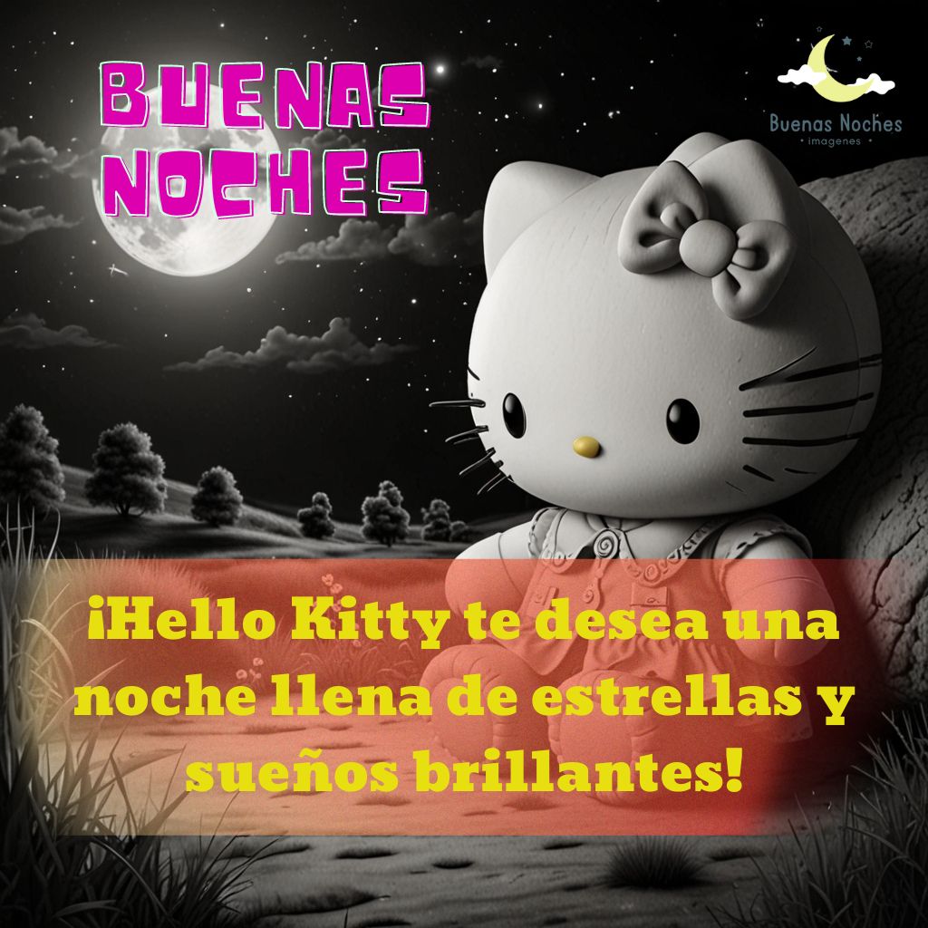 imagenes de buenas noches hello kitty 40