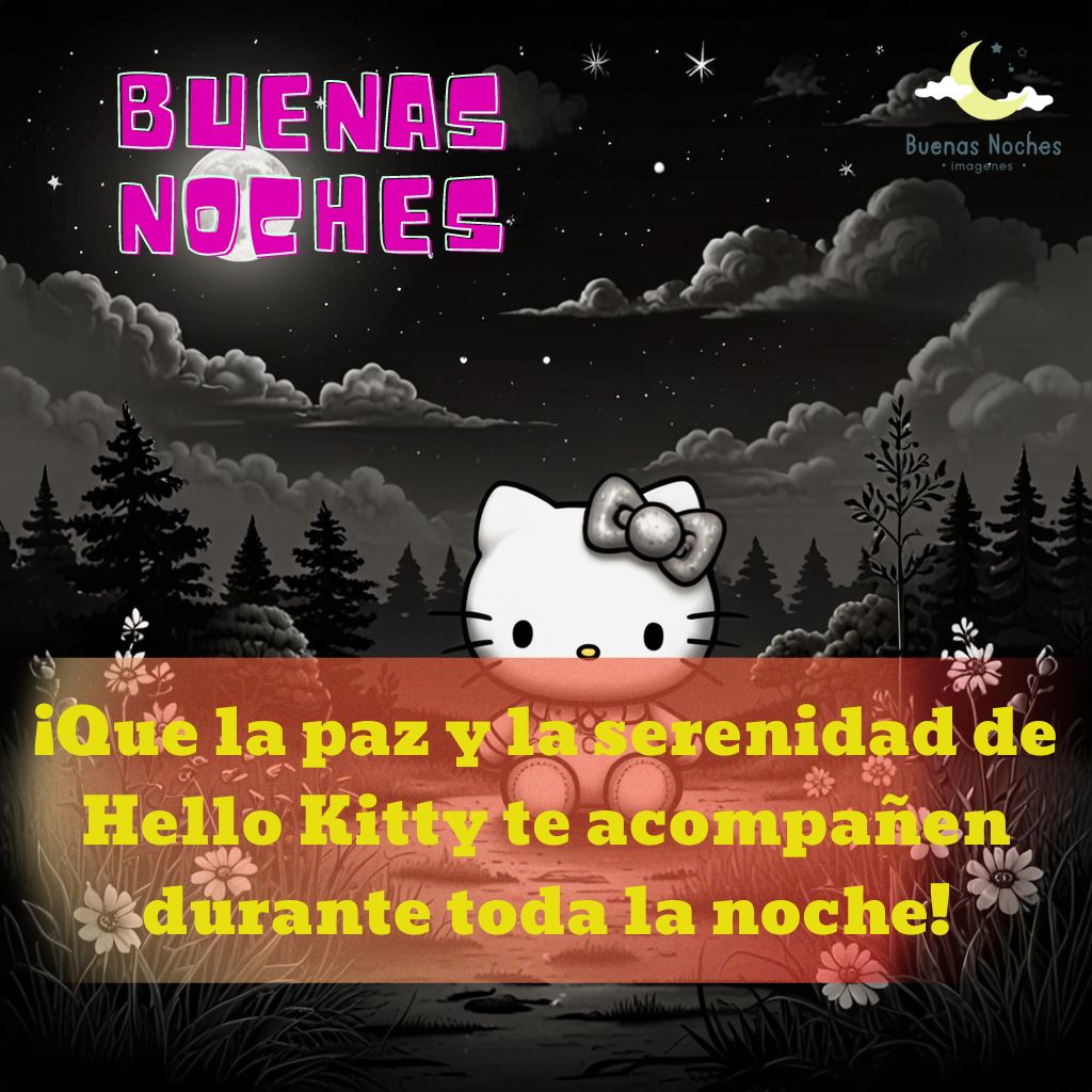 imagenes de buenas noches hello kitty 41