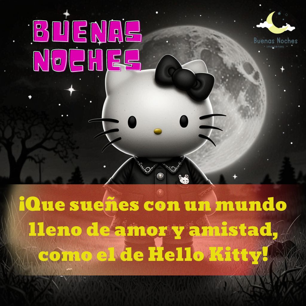 imagenes de buenas noches hello kitty 42