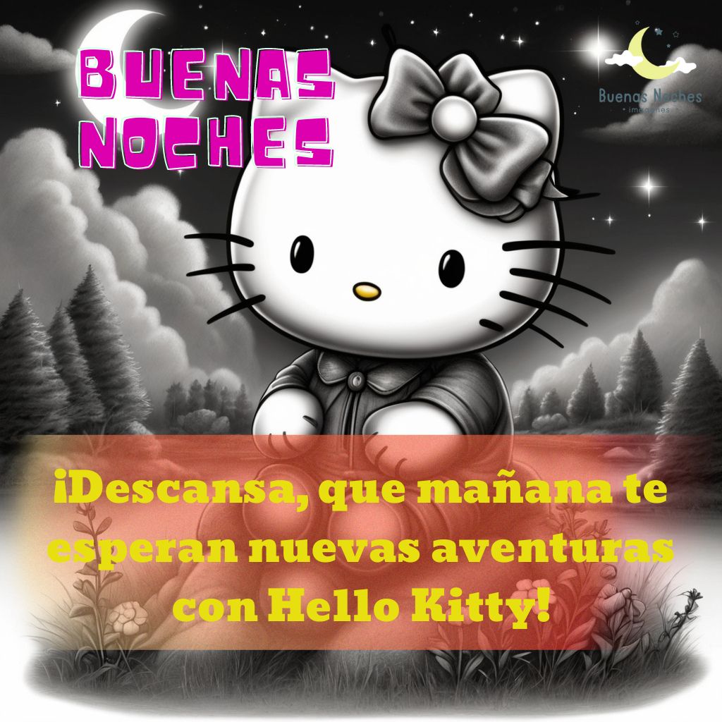 imagenes de buenas noches hello kitty 44