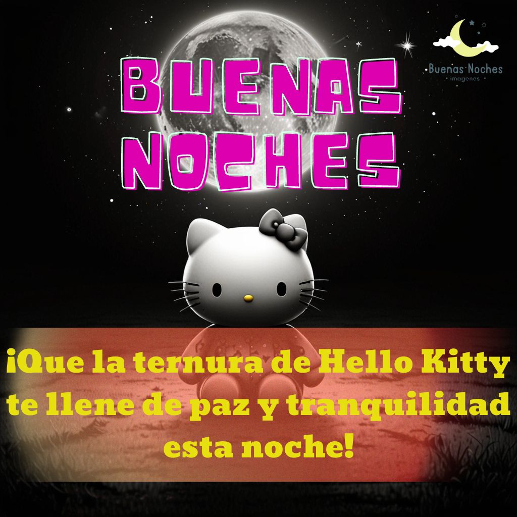 imagenes de buenas noches hello kitty 45