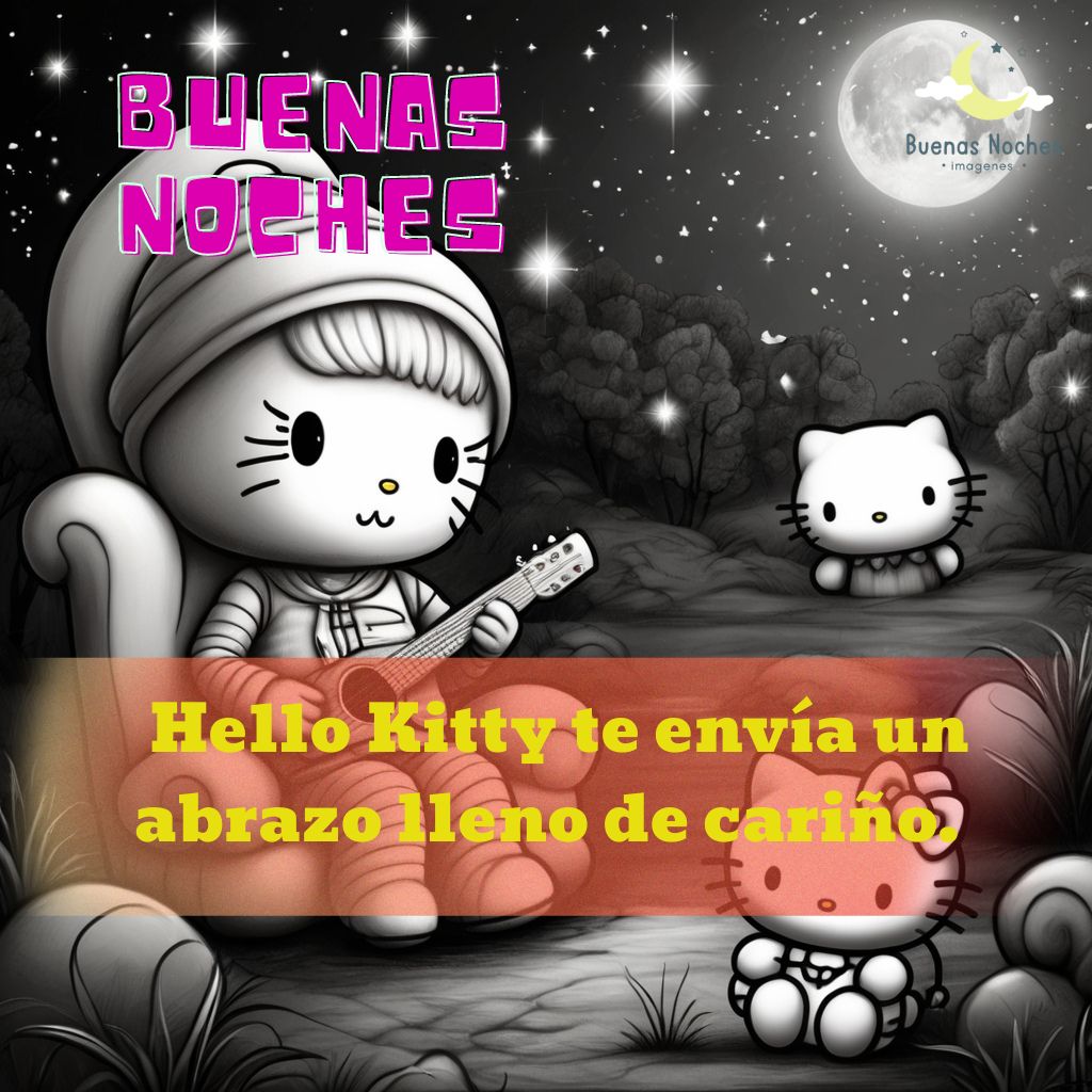 imagenes de buenas noches hello kitty 46