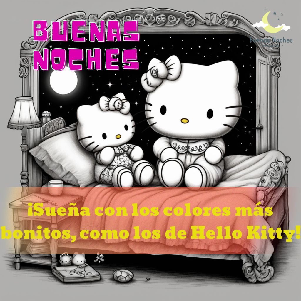 imagenes de buenas noches hello kitty 47