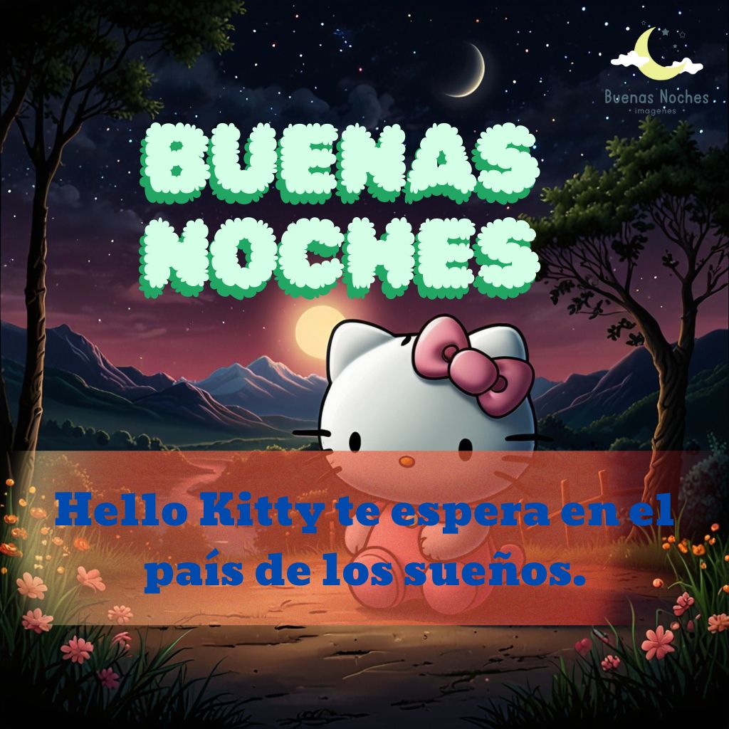 imagenes de buenas noches hello kitty 6