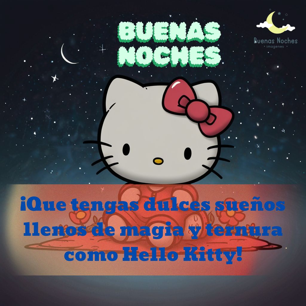 imagenes de buenas noches hello kitty 7