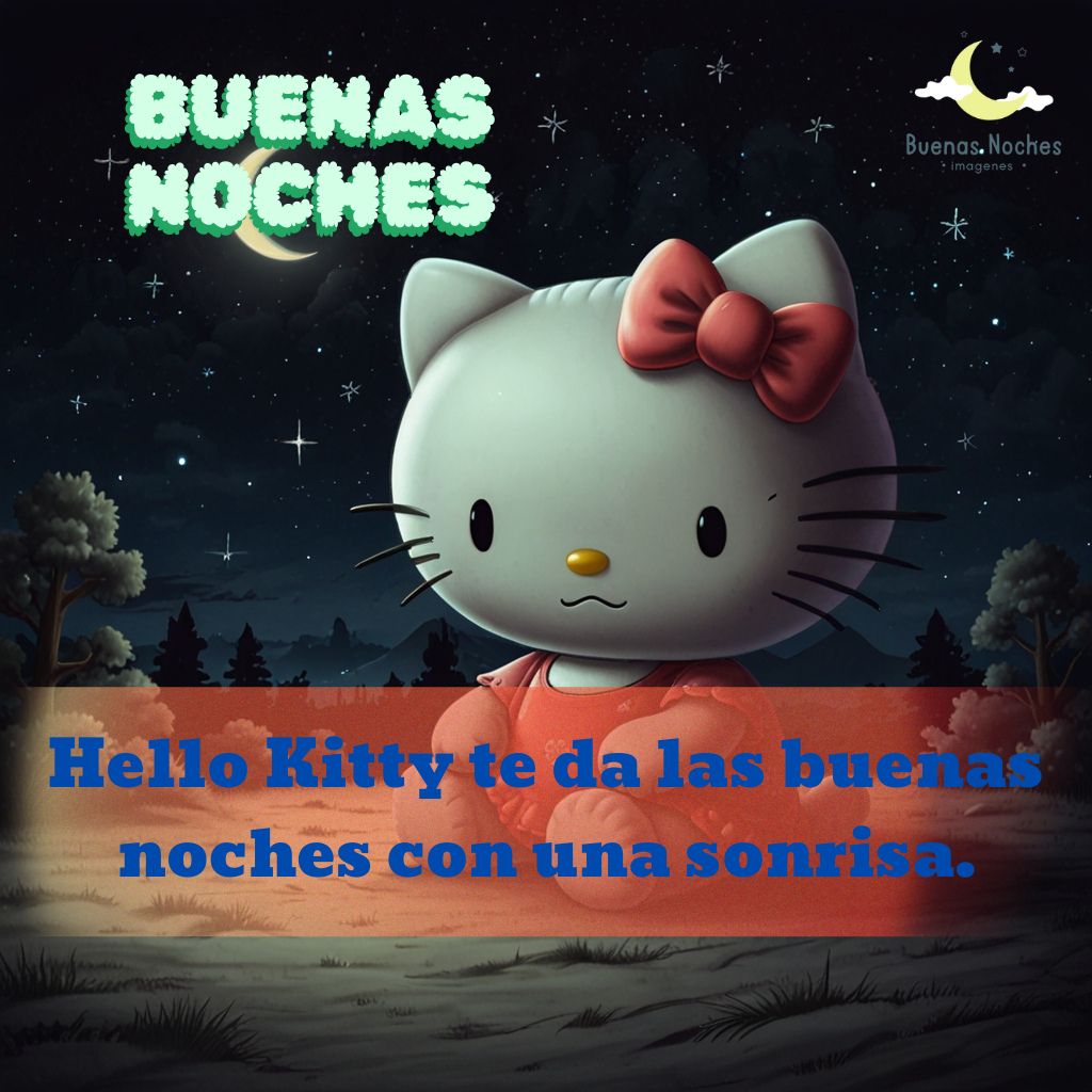 imagenes de buenas noches hello kitty 8