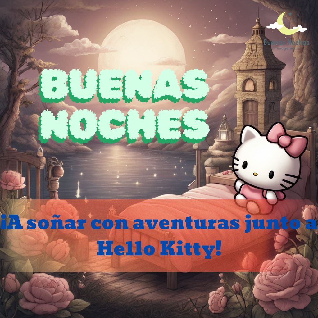 imagenes de buenas noches hello kitty 9