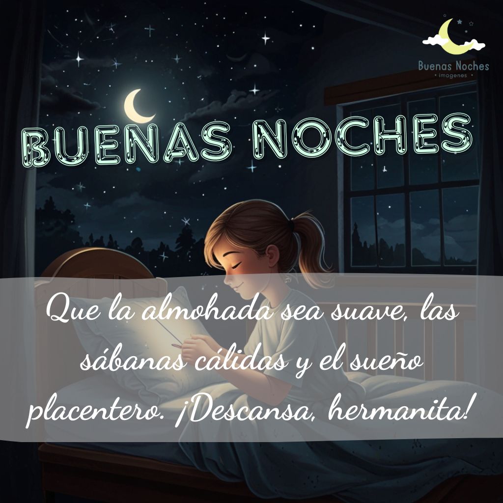 imagenes de buenas noches hermana 11