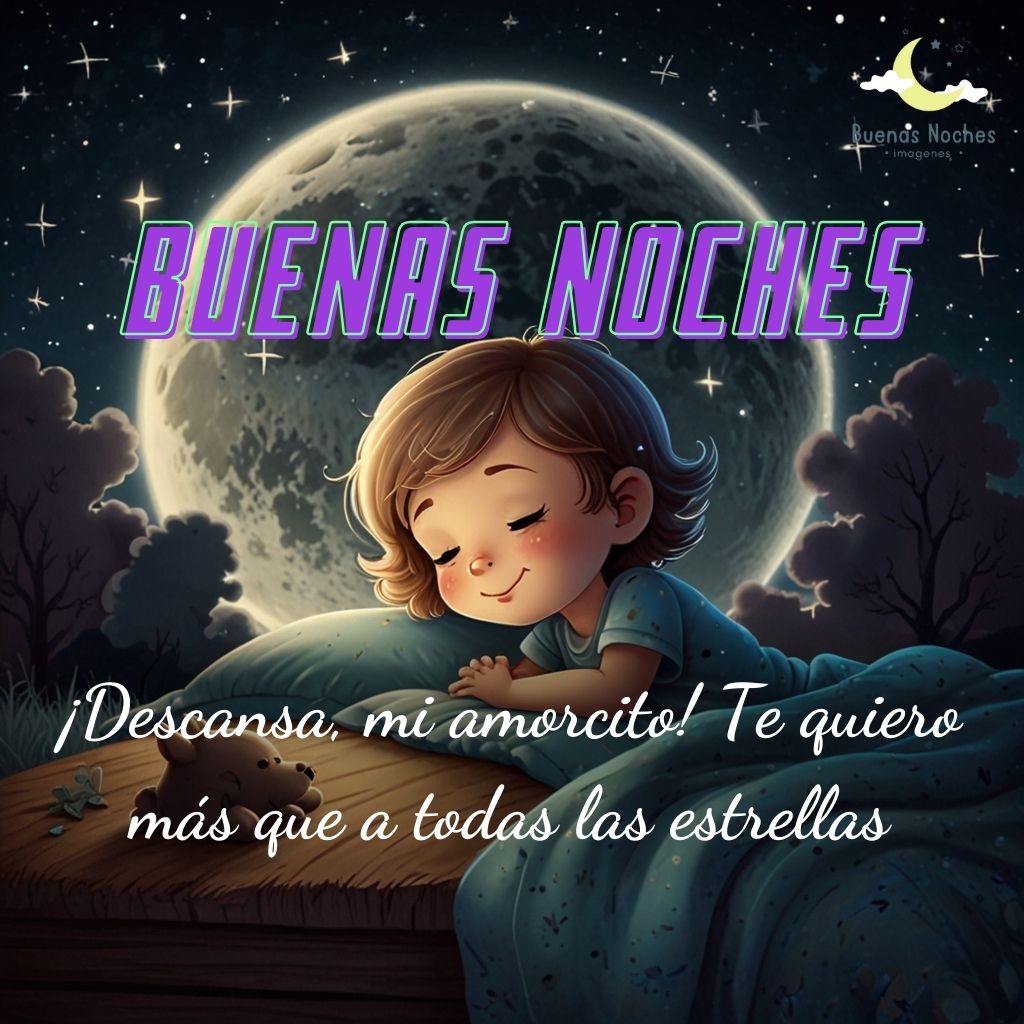 imagenes de buenas noches para hijos 14