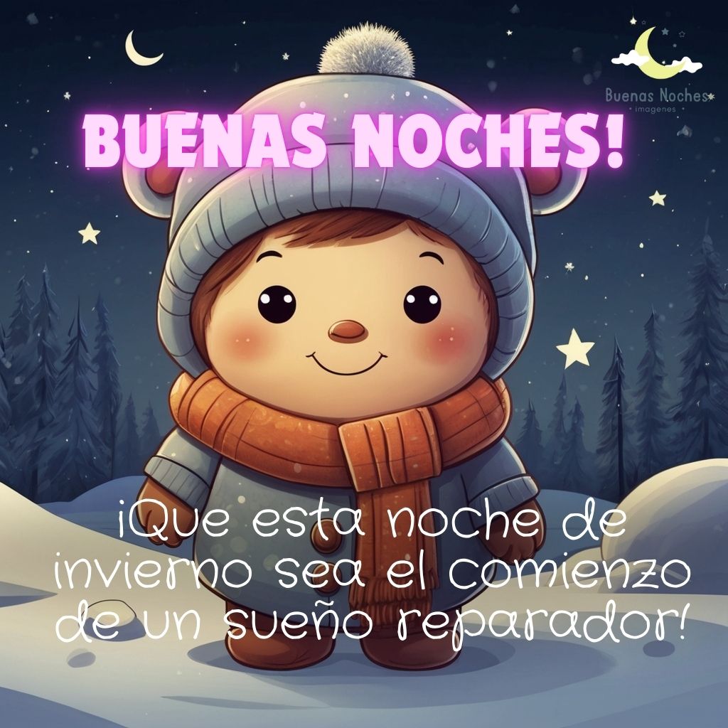 Imagen de buenas noches de invierno 12