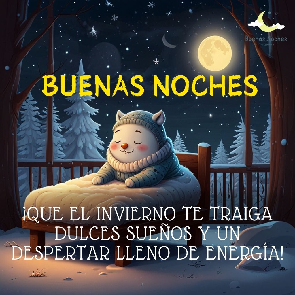 Imagen de buenas noches de invierno 9