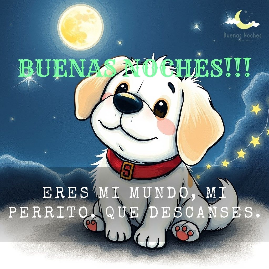 Imagenes de buenas noches con perros 13