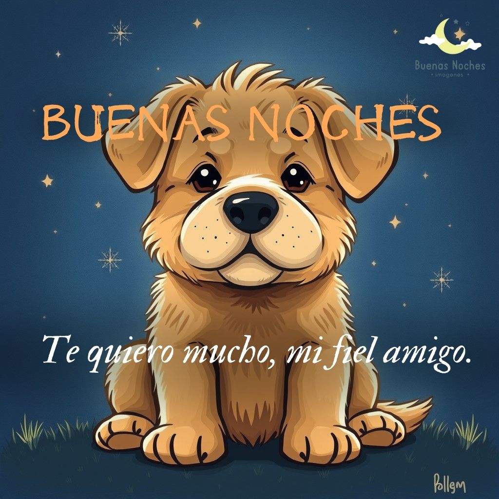 Imagenes de buenas noches con perros 15