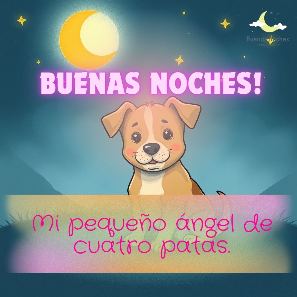 Imagenes de buenas noches con perros 26