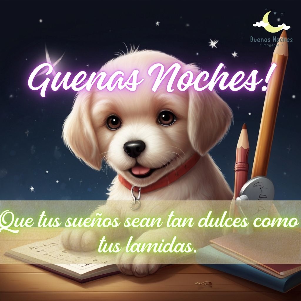 Imagenes de buenas noches con perros 37