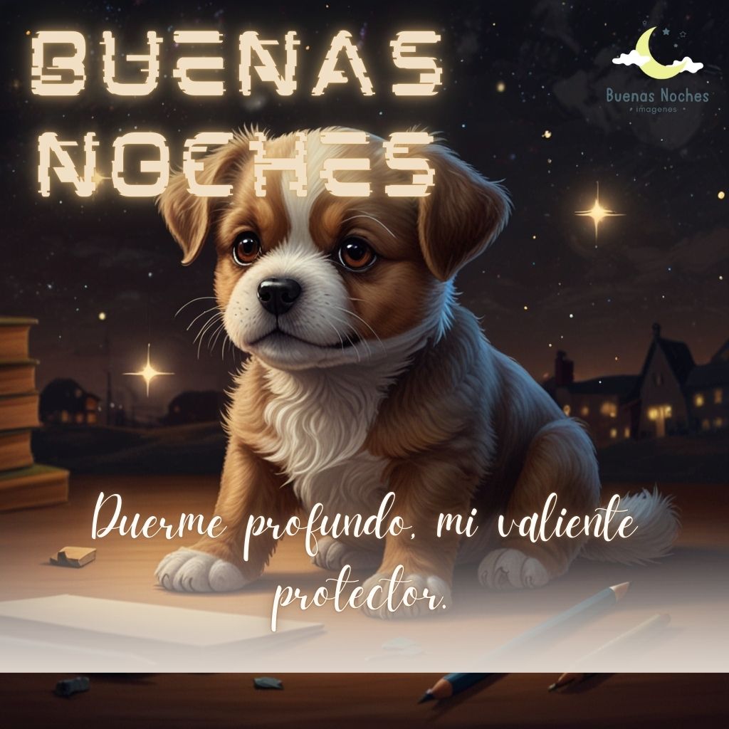 Imagenes de buenas noches con perros 42