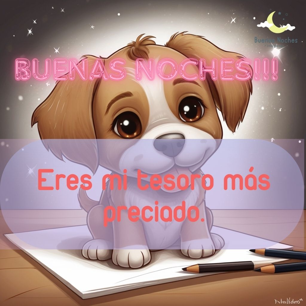 Imagenes de buenas noches con perros 43