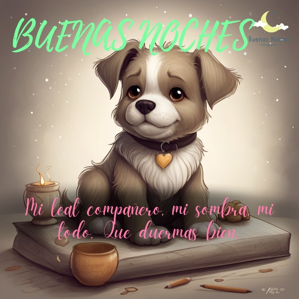 Imagenes de buenas noches con perros 44