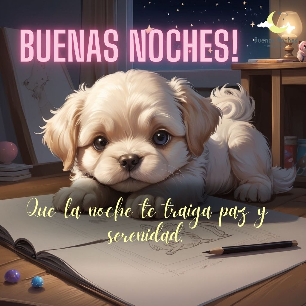 Imagenes de buenas noches con perros 49